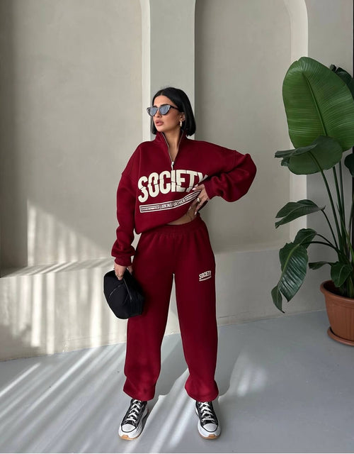 Society Yarım Fermuarlı Eşofman Takımı