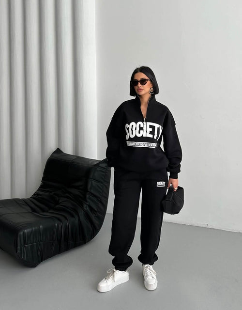 Society Yarım Fermuarlı Eşofman Takımı