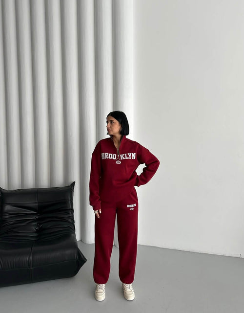 Brooklyn Yarım Fermuarlı Eşofman Takımı