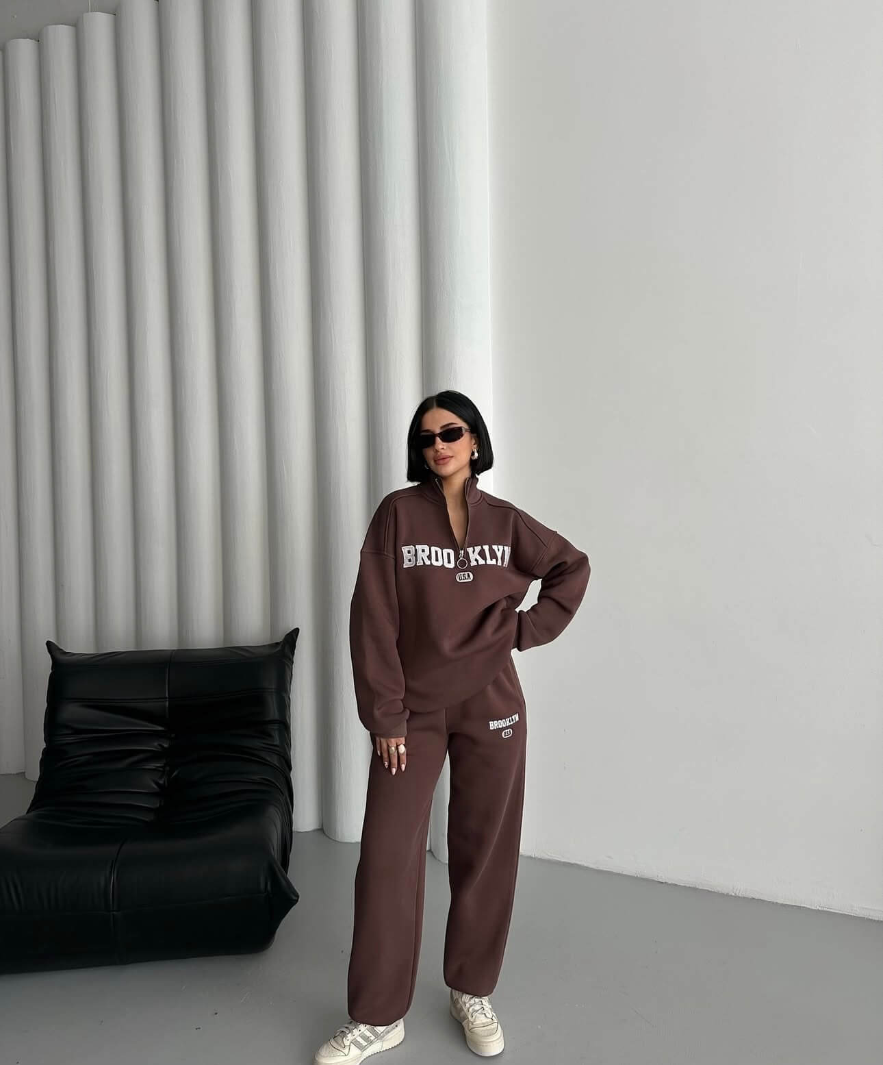 Brooklyn Yarım Fermuarlı Eşofman Takımı