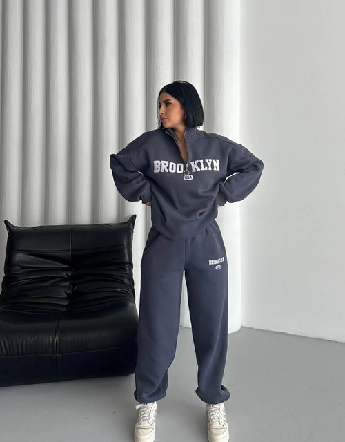 Brooklyn Yarım Fermuarlı Eşofman Takımı
