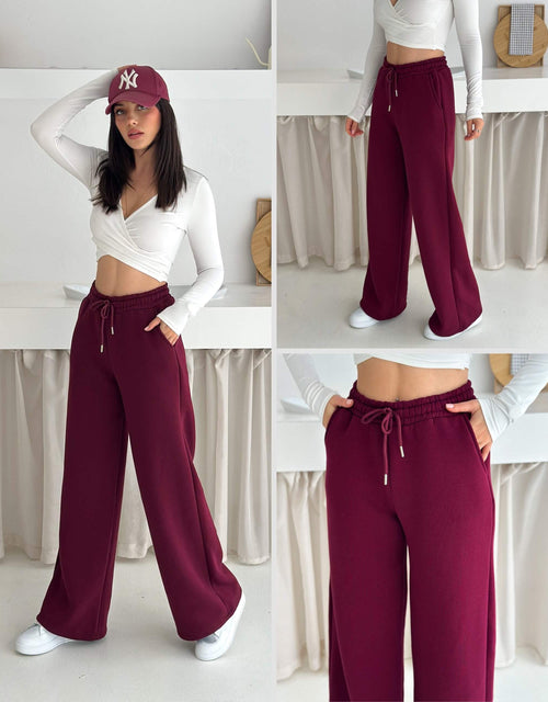 3 İplik Şardonlu Plazzo Pijama