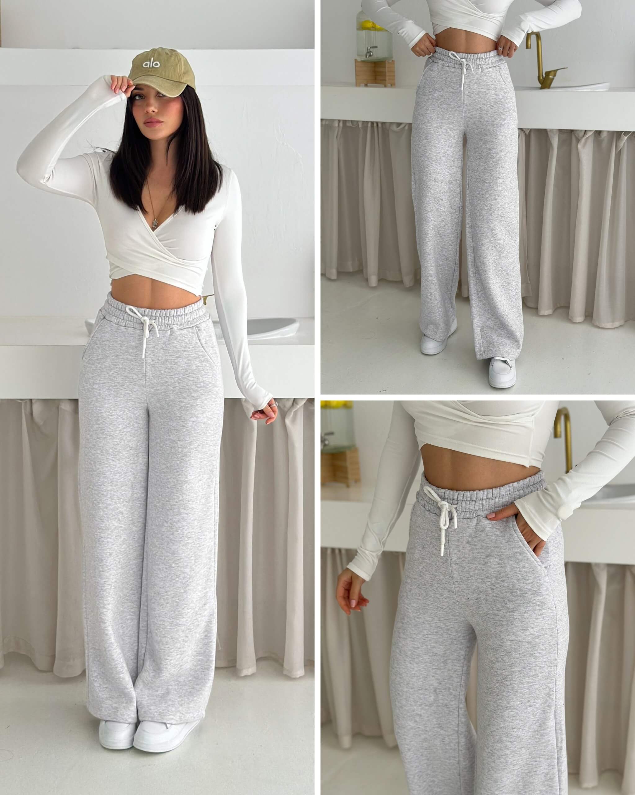 3 İplik Şardonlu Plazzo Pijama