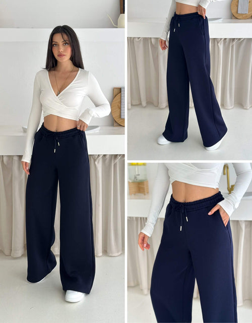 3 İplik Şardonlu Plazzo Pijama