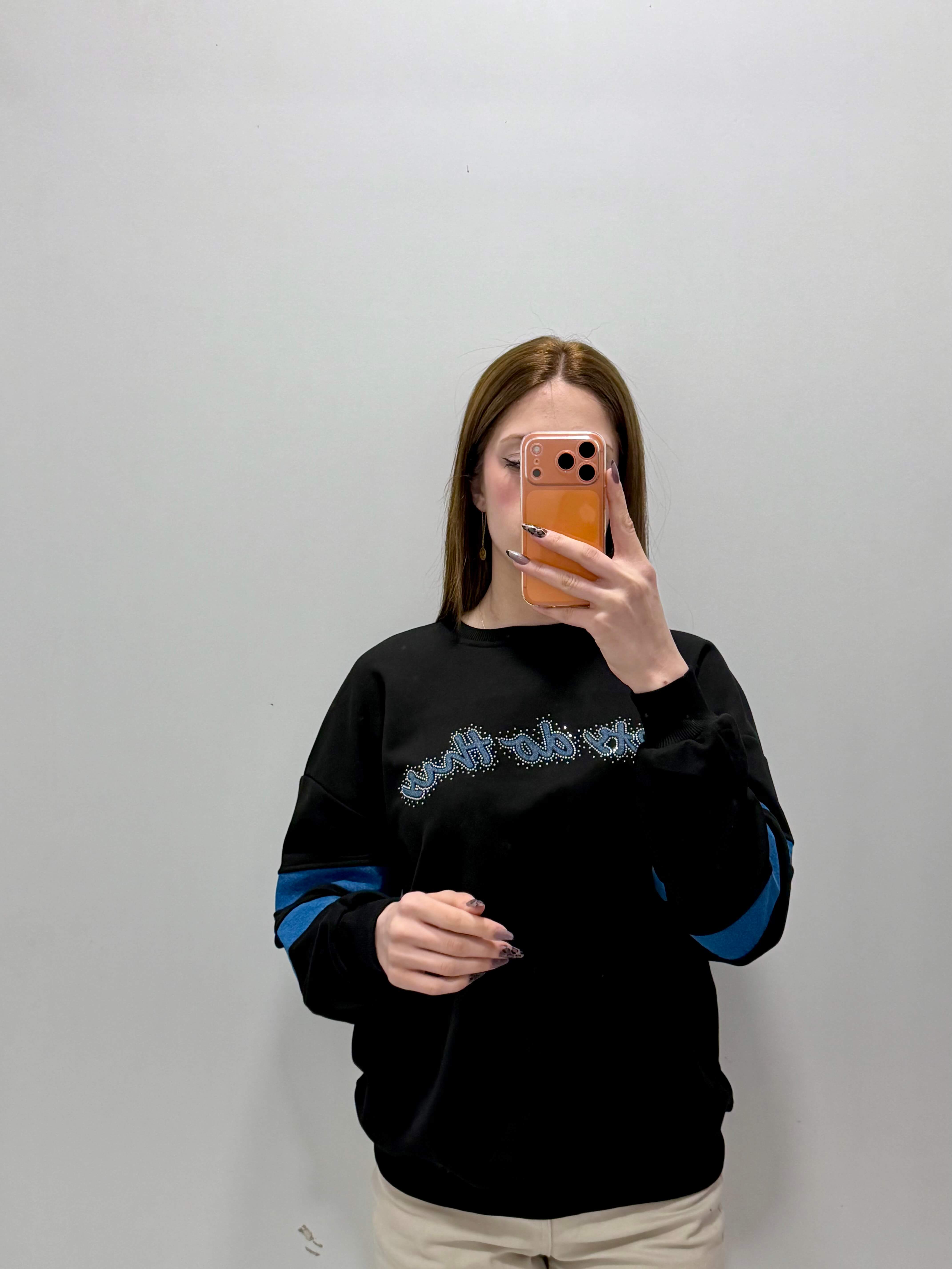 Taşlı Sweatshirt