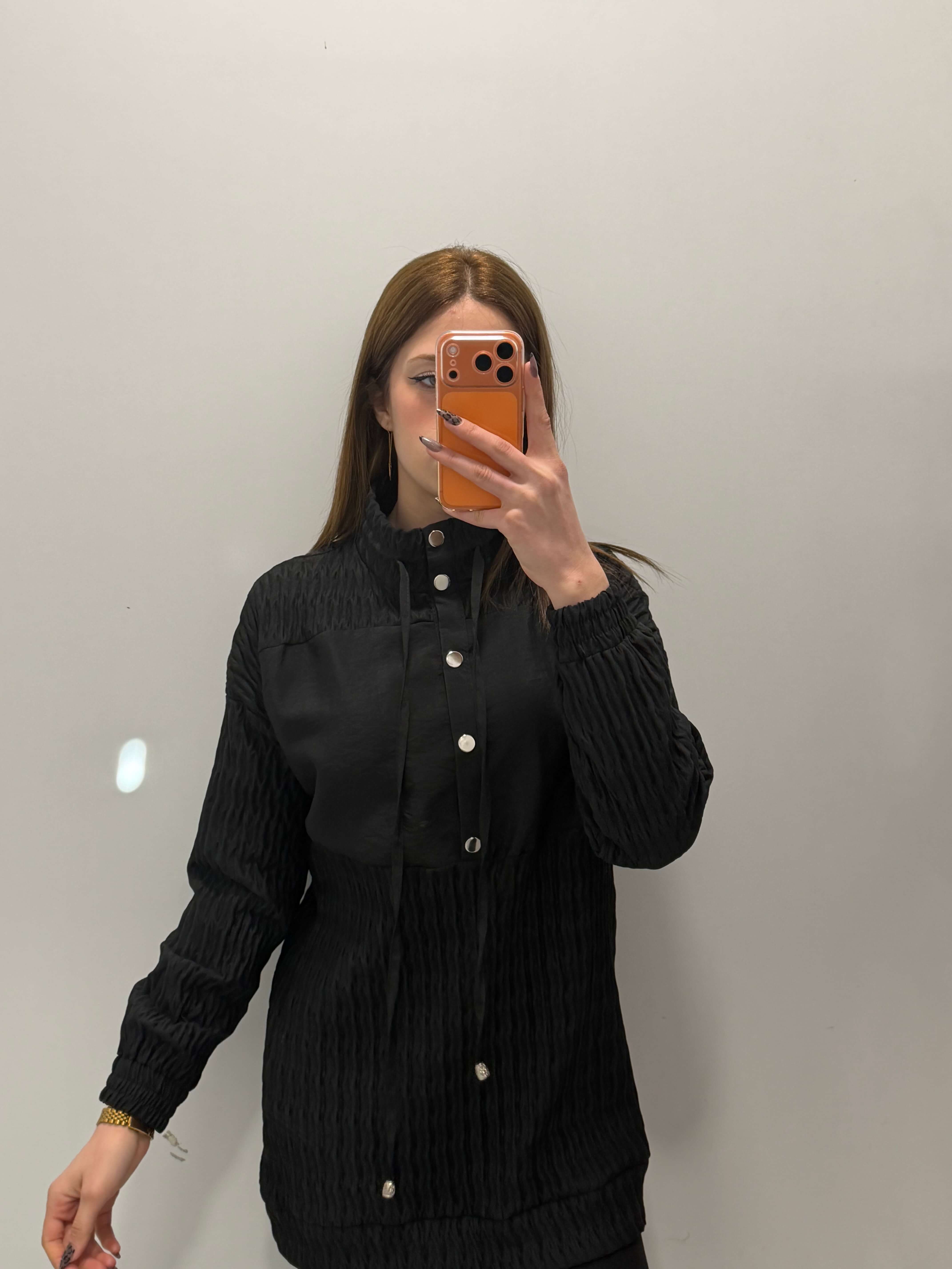 Yarım Düğmeli Tesettür Tunik