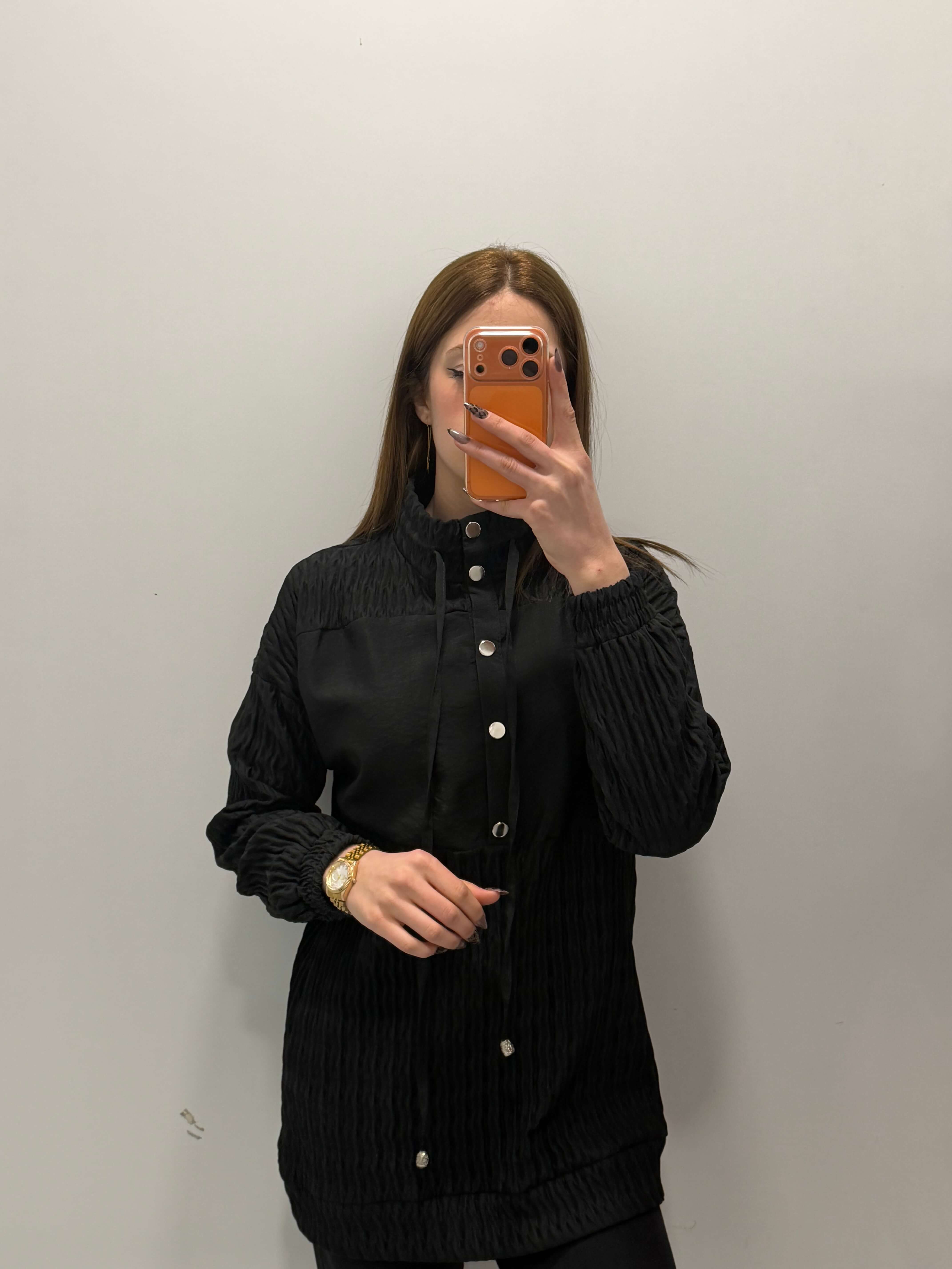 Yarım Düğmeli Tesettür Tunik