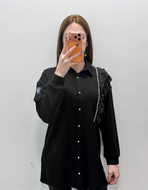 Düğmeli Omuzu İncili Tesettür Tunik