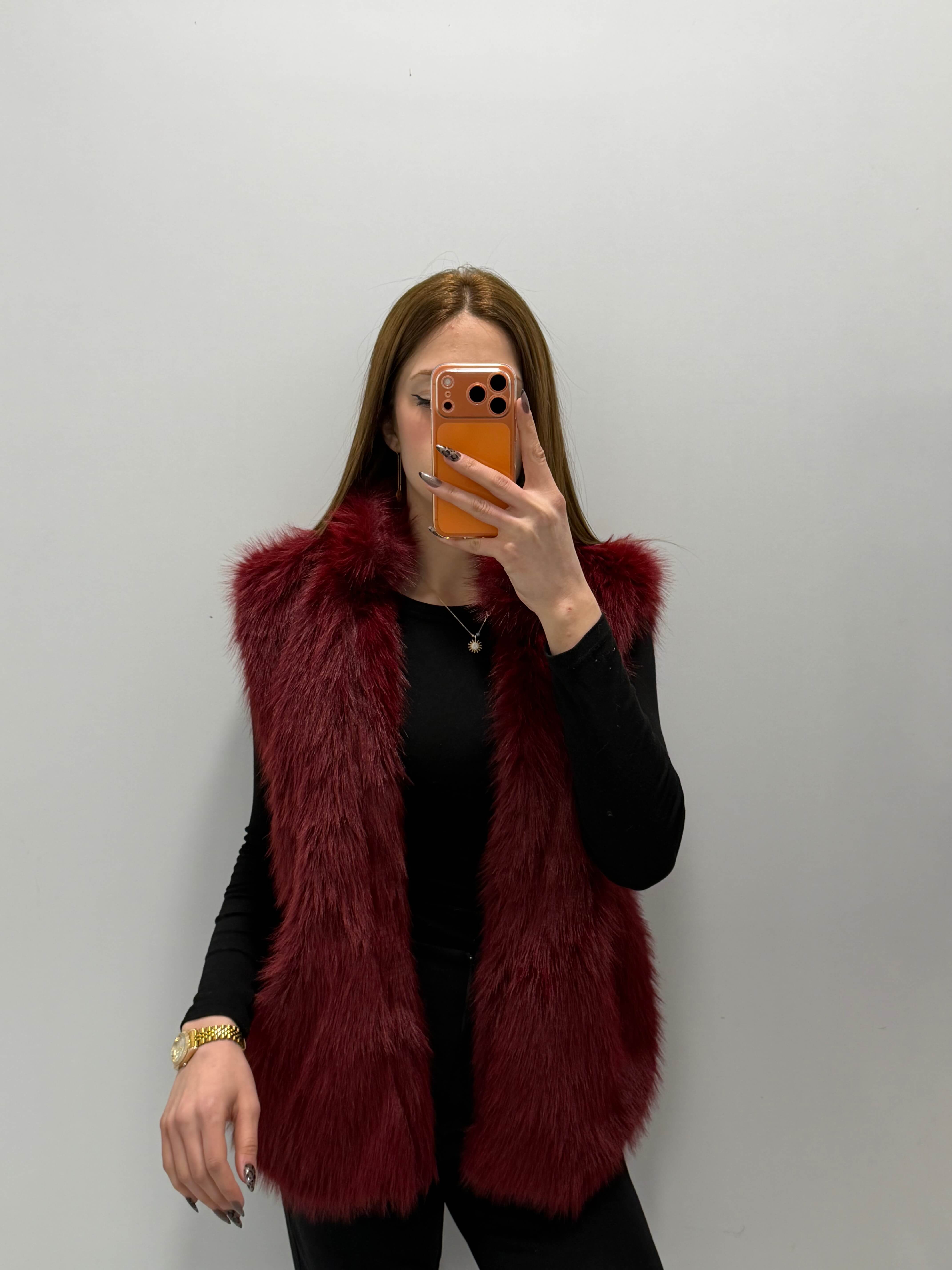 Kürklü Kemerli Yelek