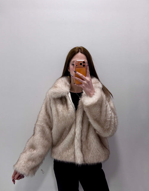 Fermuarlı Kısa Kürk