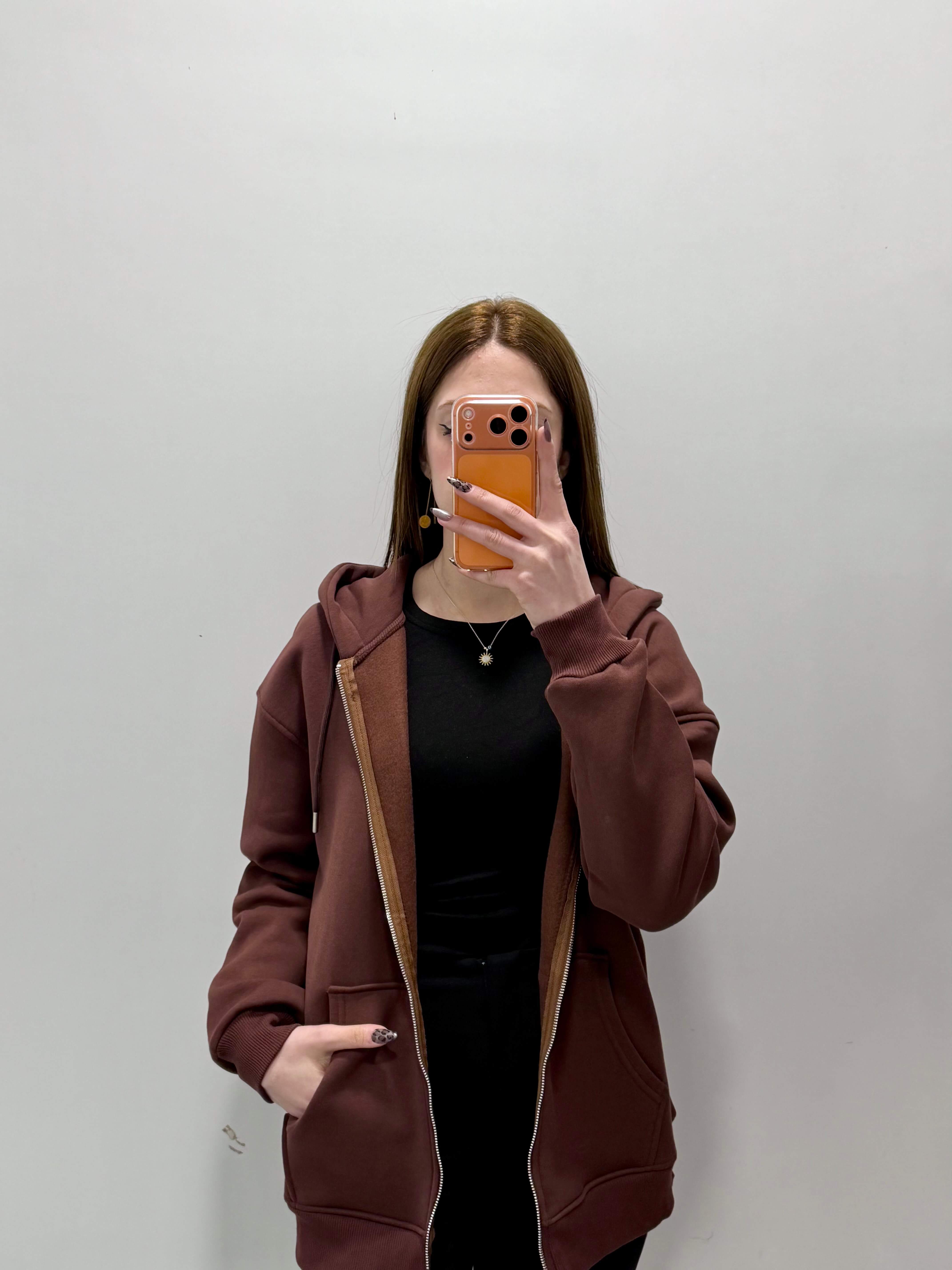 Oversize Sweat Hırka