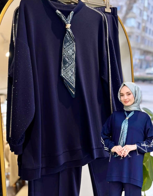 Fularlı Taşlı Takım