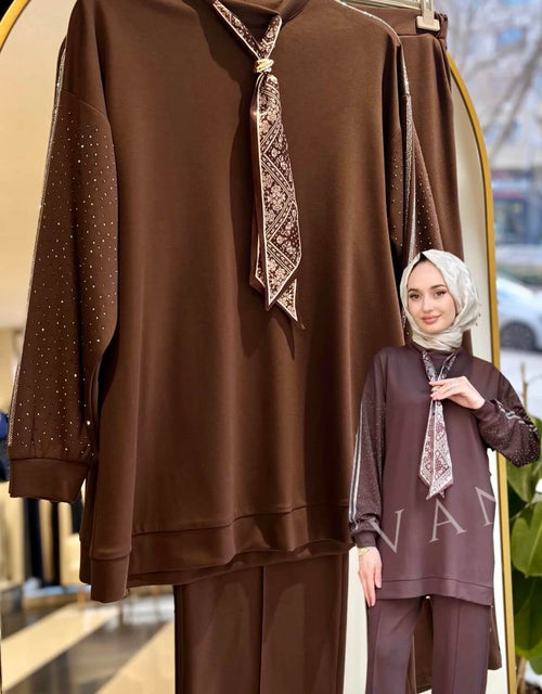 Fularlı Taşlı Takım